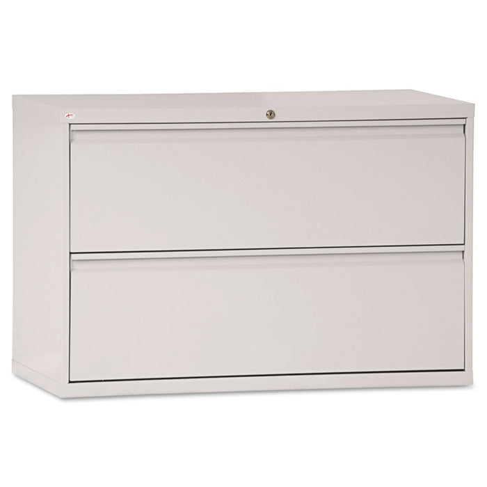 Two-Drawer Lateral File Cabinet, 42w x 18d x 28h, Light Gray