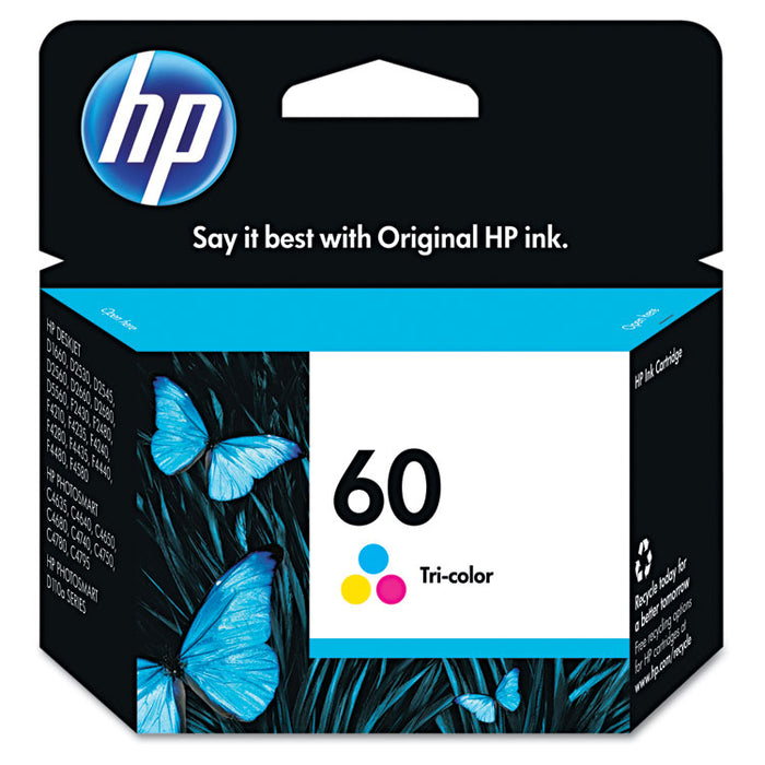 HP 60, (CC643WN) Tri-color Original Ink Cartridge