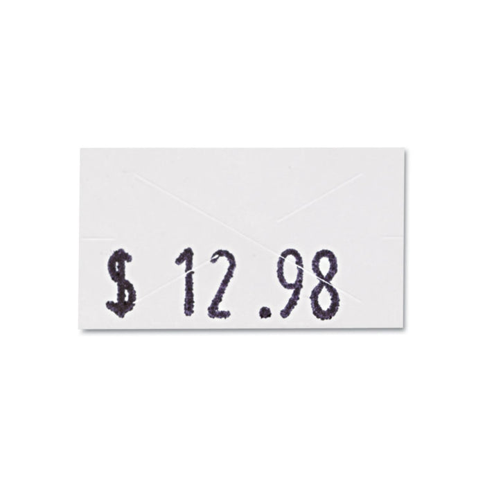 One-Line Pricemarker Labels, 0.44 x 0.81, White, 1,200/Roll, 3 Rolls/Box