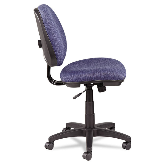 Alera Interval Series Swivel/Tilt Task Chair, Supports up to 275 lbs., Marine Blue Seat/Marine Blue Back, Black Base
