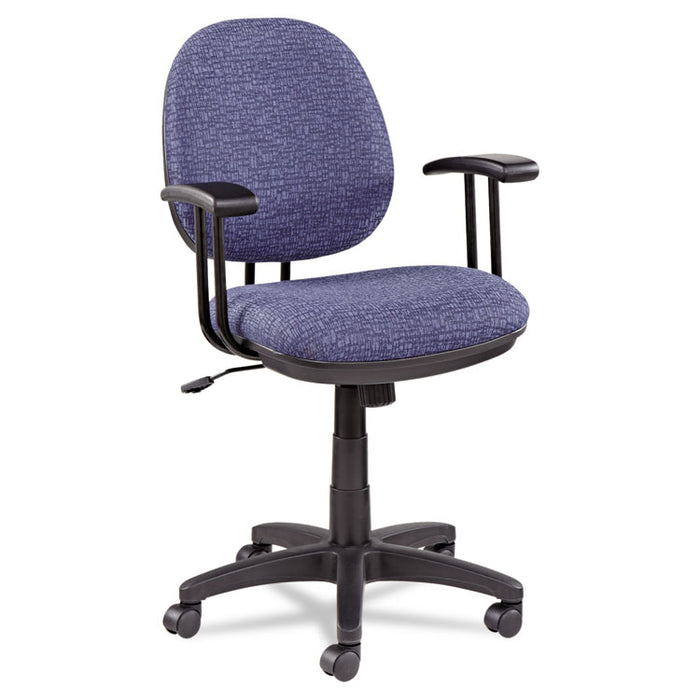 Alera Interval Series Swivel/Tilt Task Chair, Supports up to 275 lbs., Marine Blue Seat/Marine Blue Back, Black Base