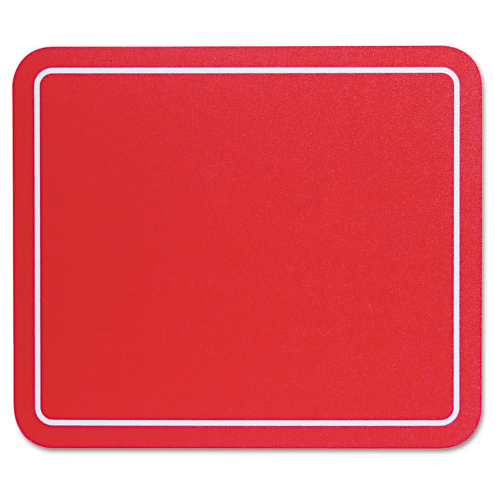 Optical Mouse Pad, 9 x 7.75, Red