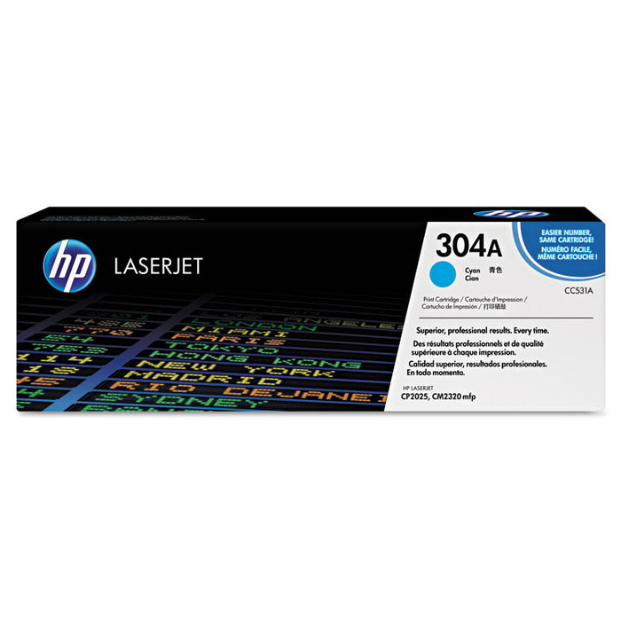 HP 304A, (CC531A-G) Cyan Original LaserJet Toner for US Government