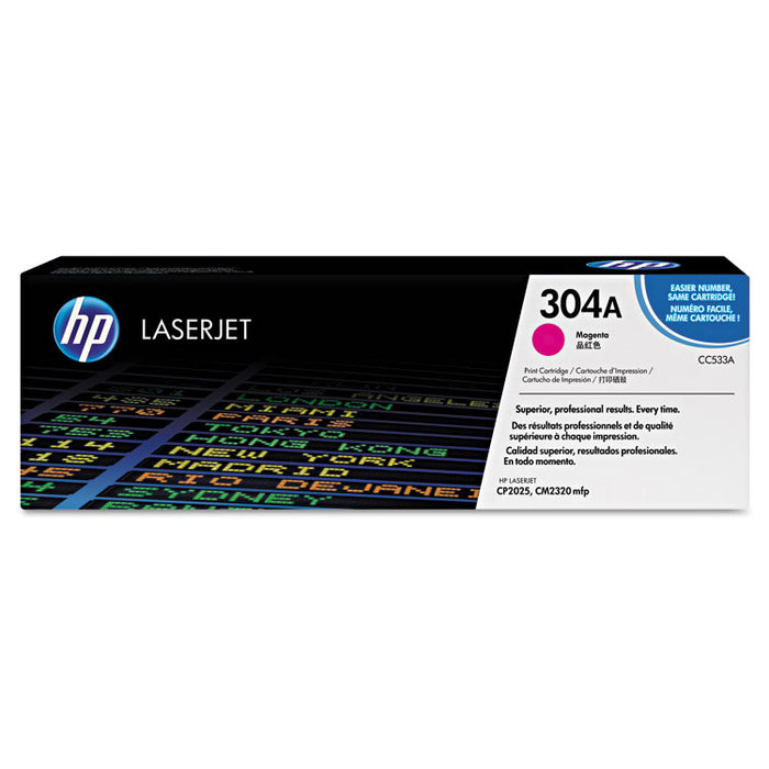 HP 304A, (CC533A-G) Magenta Original LaserJet Toner Cartridge for US Government