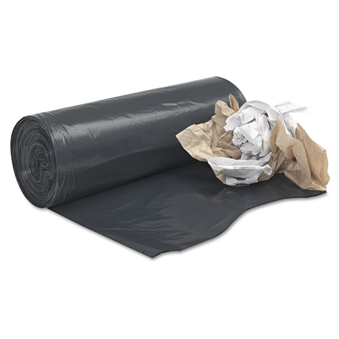 Linear Low Density Can Liners, 60 gal, 2 mil, 38" x 58", Black, 100/Carton