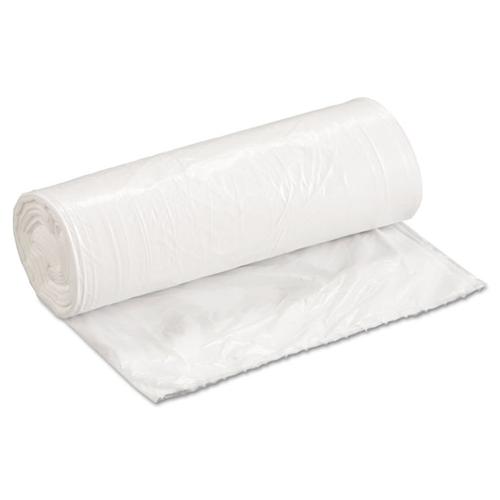 Low-Density Waste Can Liners, 16 gal, 0.4 mil, 24" x 32", White, 500/Carton