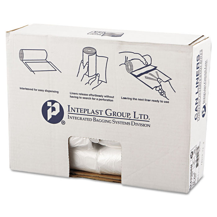 High-Density Commercial Can Liners, 16 gal, 8 microns, 24" x 33", Natural, 1,000/Carton