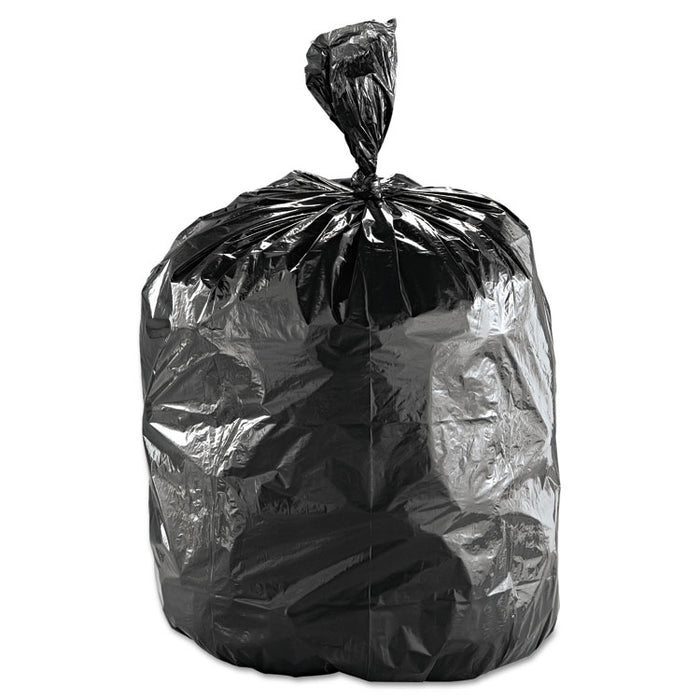 Low Density Economy Ecosac, 60 gal, 1.54 mil, 38" x 60", Black, 100/Carton