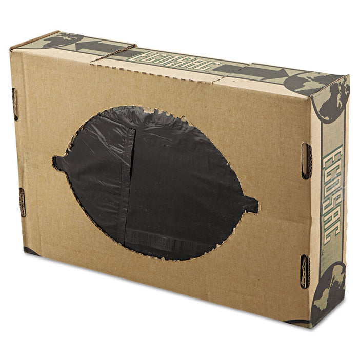 Low Density Economy Ecosac, 60 gal, 1.54 mil, 38" x 60", Black, 100/Carton