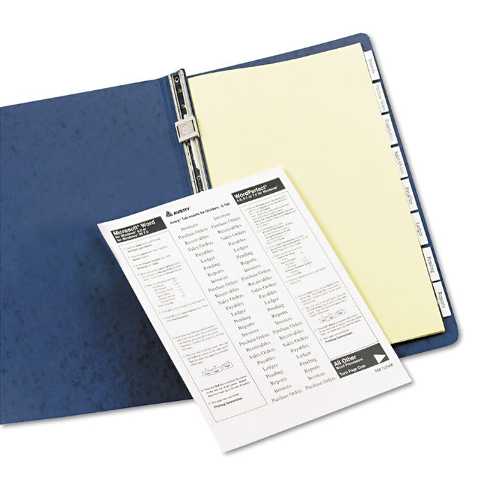 Insertable Standard Tab Dividers, 8-Tab, Legal