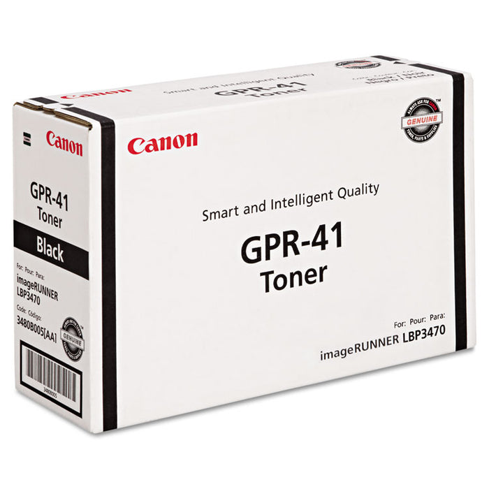 3480B005AA (GPR-41) Toner, 6400 Page-Yield, Black