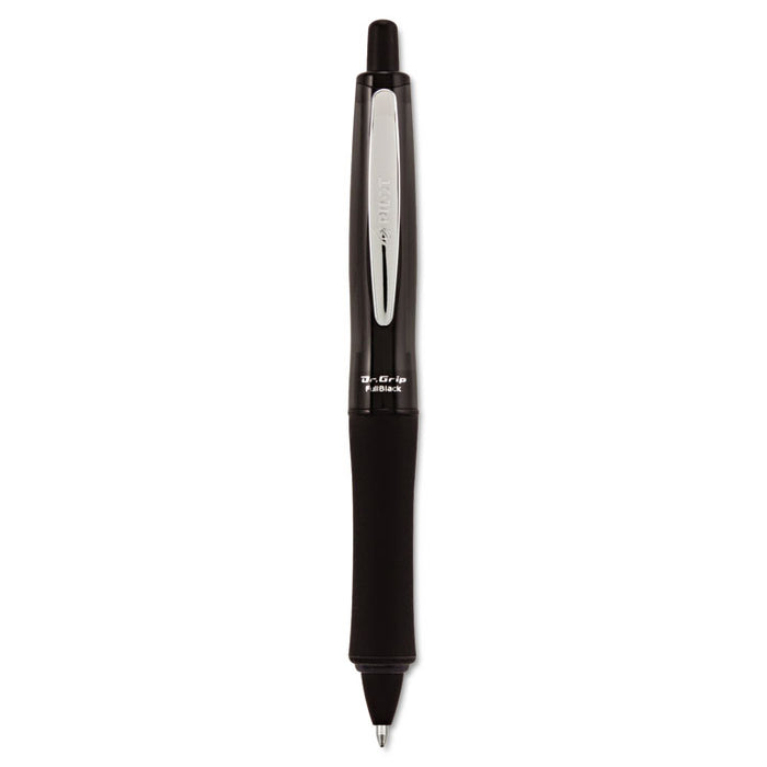 Dr. Grip FullBlack Advanced Ink Ballpoint Pen, Retractable, Medium 1 mm, Black Ink, Black Barrel