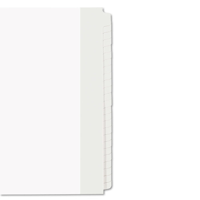 Blank Tab Legal Exhibit Index Divider Set, 25-Tab, Letter, White, Set of 25