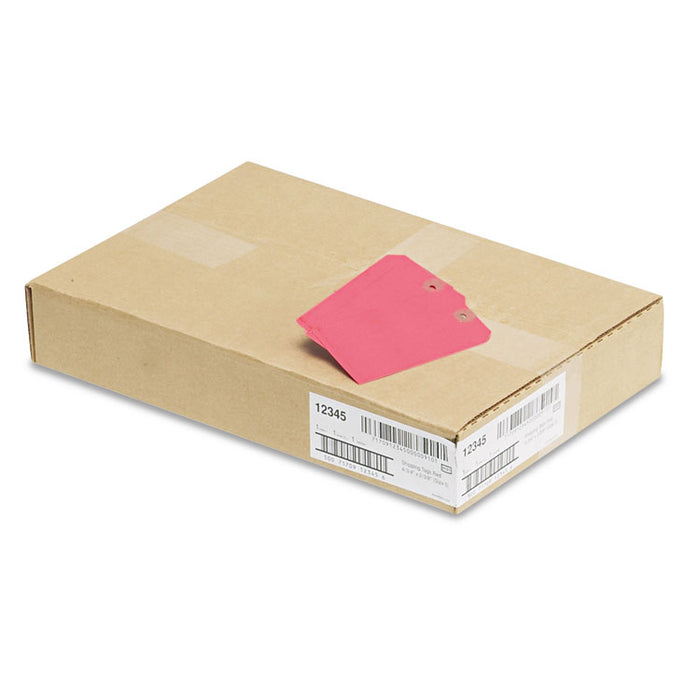 Unstrung Shipping Tags, 11.5 pt.Stock, 4.75 x 2.38, Red, 1,000/Box