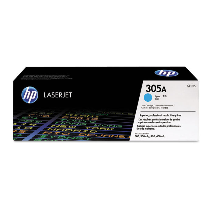 HP 305A, (CE411A-G) Cyan Original LaserJet Toner Cartridge for US Government