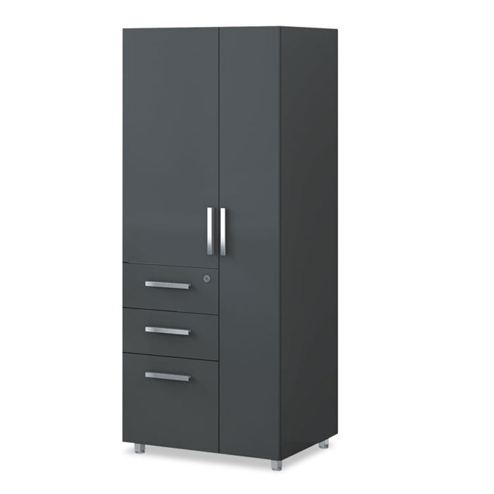 e5 Series Wardrobe Tower, 23-1/2w x 23-1/2d x 62h, Raven