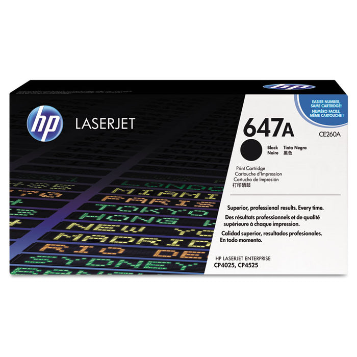 HP 647A, (CE260A-G) Black Original LaserJet Toner Cartridge for US Government