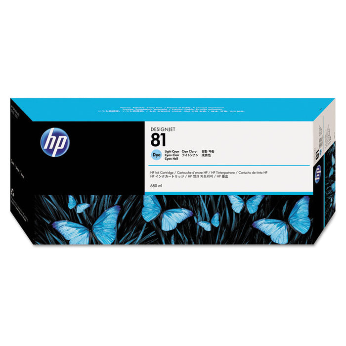 HP 81, (C4934A) Light Cyan Original Ink Cartridge