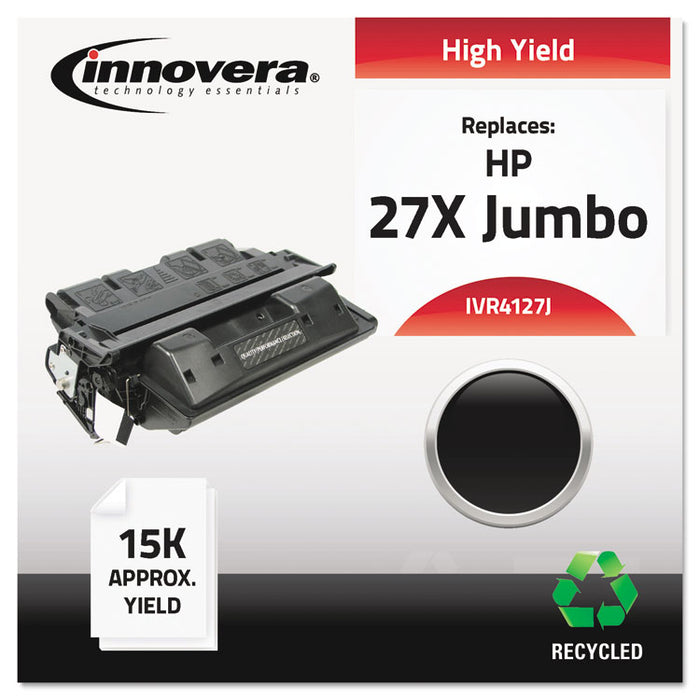 Remanufactured Black Extended-Yield Toner, Replacement for 27X (C4127XJ), 15,000 Page-Yield