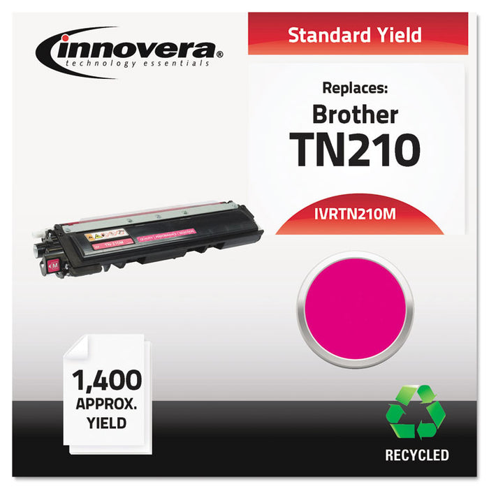 Remanufactured Magenta Toner, Replacement for TN210M, 1,400 Page-Yield