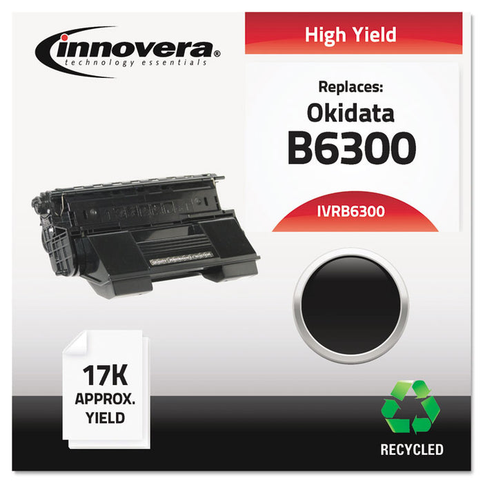 Remanufactured Black High-Yield Toner Cartridge, Replacement for Oki B6300 (52114502), 17,000 Page-Yield