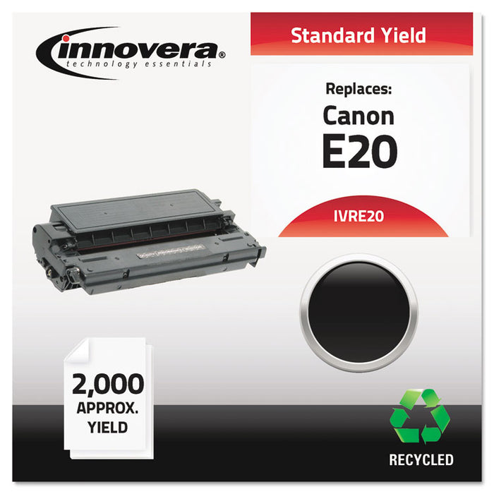 Remanufactured Black Toner, Replacement for E20 (1492A002AA), 2,000 Page-Yield