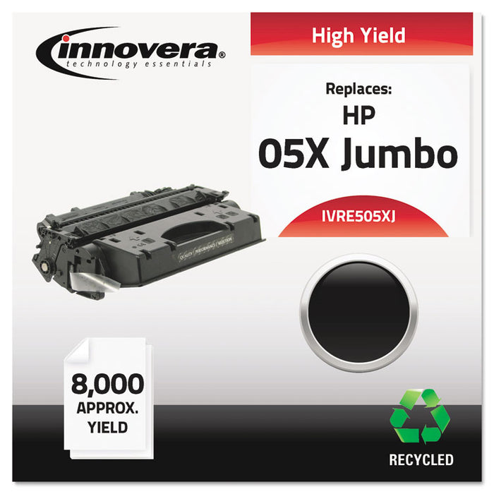 Remanufactured Black Extra High-Yield Toner Cartridge, Replacement for HP 05XJ (CE505X(J)), 8,000 Page-Yield