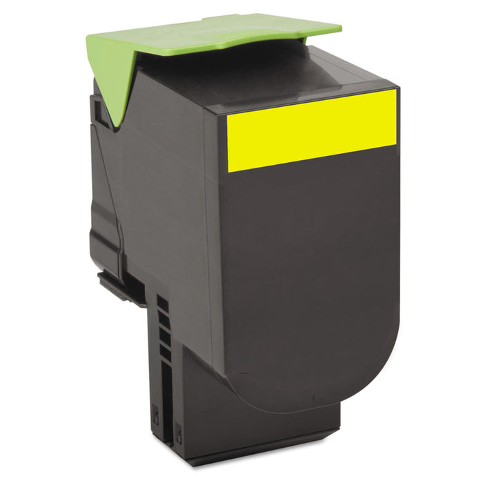 80C1XY0 Return Program Toner, 4000 Page-Yield, Yellow