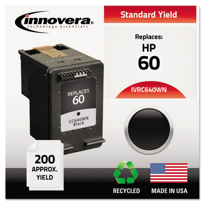 Remanufactured CC640WN (60) Ink, 200 Page-Yield, Black