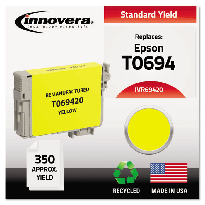 Remanufactured Yellow Ink, Replacement for 69 (T069420), 350 Page-Yield