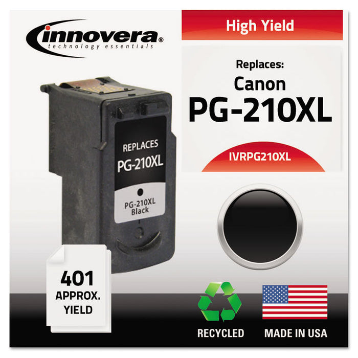 Remanufactured 2973B001 (PG-210XL) High-Yield Ink, 401 Page-Yield, Black