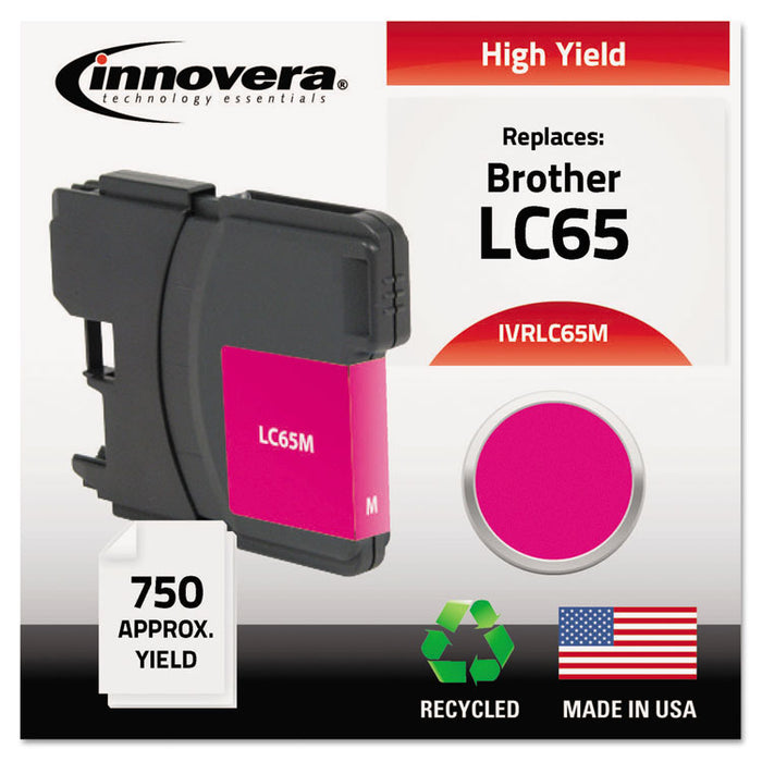 Remanufactured Magenta High-Yield Ink, Replacement for LC65M, 750 Page-Yield