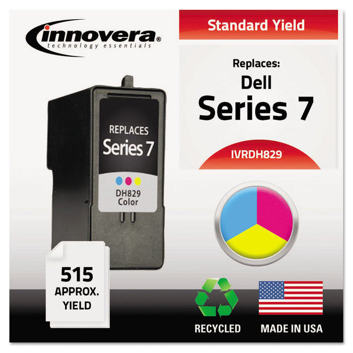 Remanufactured Tri-Color High-Yield Ink, Replacement for Series 7 (CH884), 515 Page-Yield
