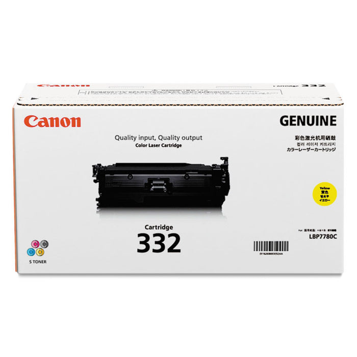 6260B012 (332) Toner, 6,400 Page-Yield, Yellow