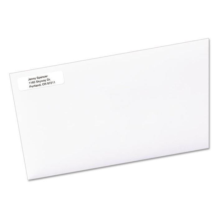 EcoFriendly Mailing Labels, Inkjet/Laser Printers, 0.5 x 1.75, White, 80/Sheet, 100 Sheets/Pack