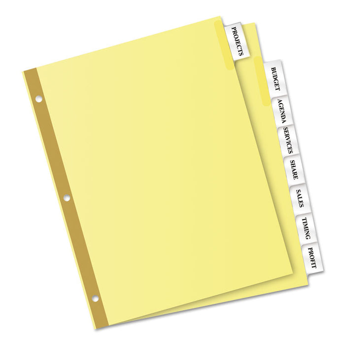 Insertable Big Tab Dividers, 8-Tab, Letter