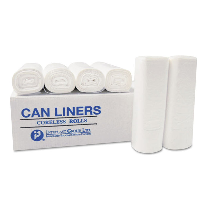 High-Density Commercial Can Liners, 7 gal, 6 microns, 20" x 22", Clear, 2,000/Carton