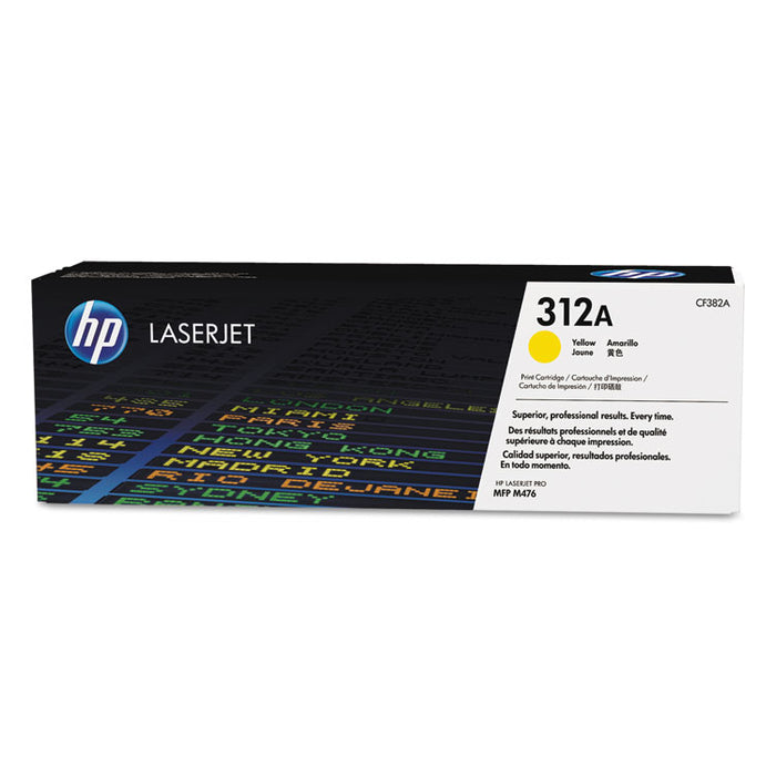 HP 312A, (CF382A) Yellow Original LaserJet Toner Cartridge