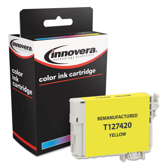 Remanufactured Yellow Ink, Replacement for 127 (T127420), 755 Page-Yield