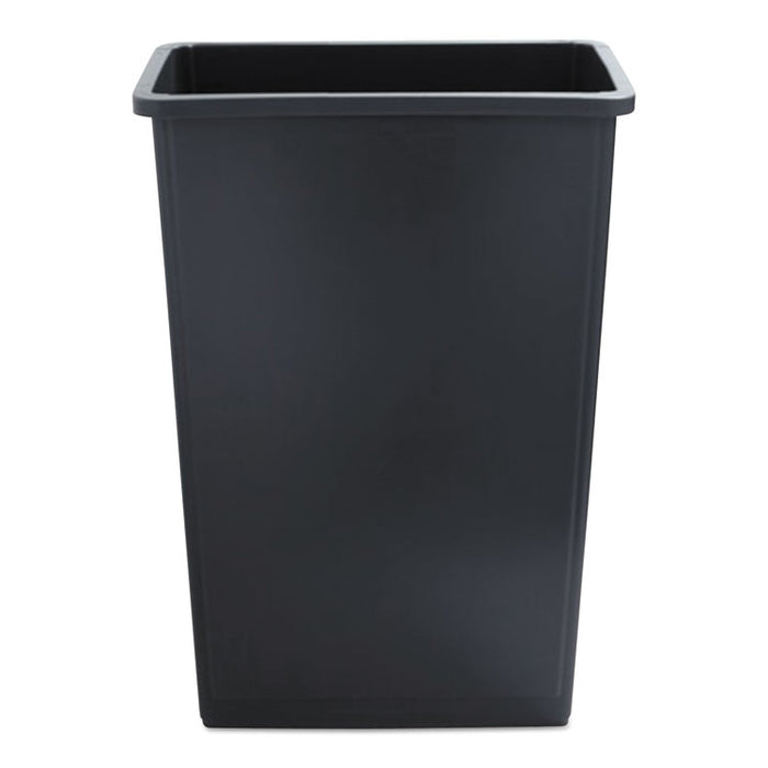 Slim Waste Container, 23 gal, Gray, Plastic