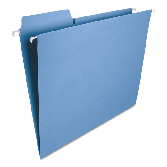FasTab Hanging Folders, Letter Size, 1/3-Cut Tab, Blue, 20/Box