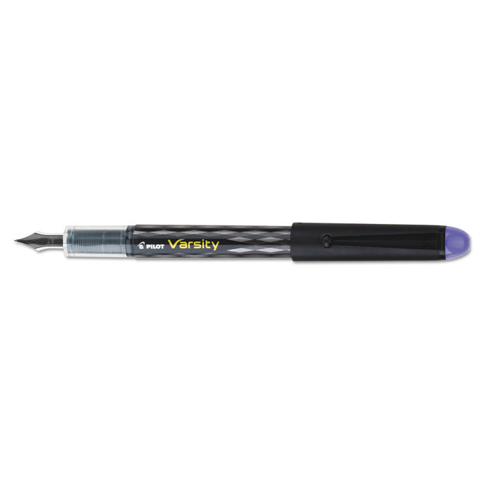 Varsity Fountain Pen, Medium 1 mm, Purple Ink, Gray Pattern Wrap