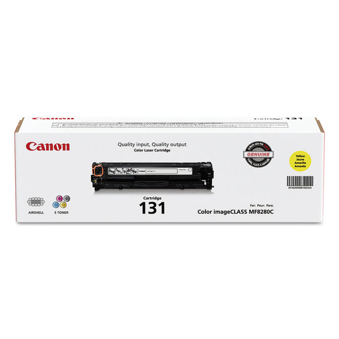 6269B001 (CRG-131) Toner, 1500 Page-Yield, Yellow