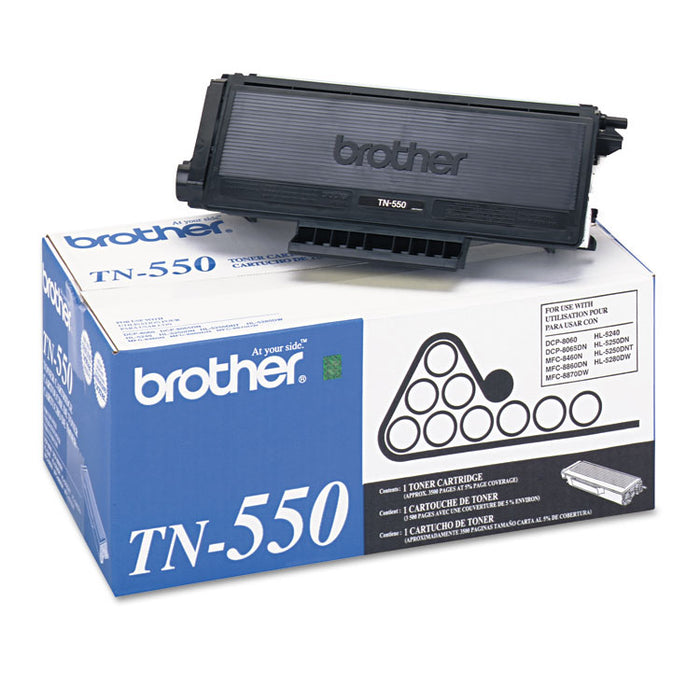 TN550 Toner, 3500 Page-Yield, Black