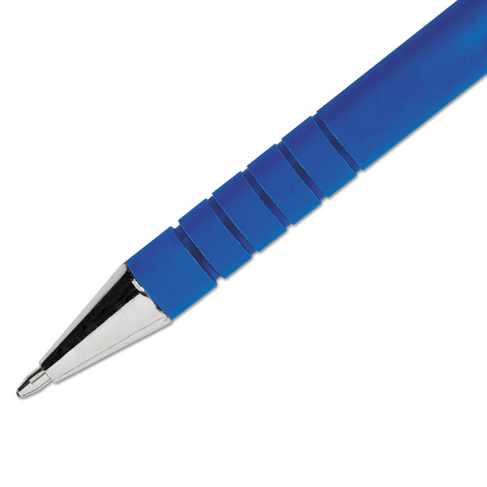 FlexGrip Ultra Ballpoint Pen, Stick, Medium 1 mm, Blue Ink, Blue Barrel, Dozen