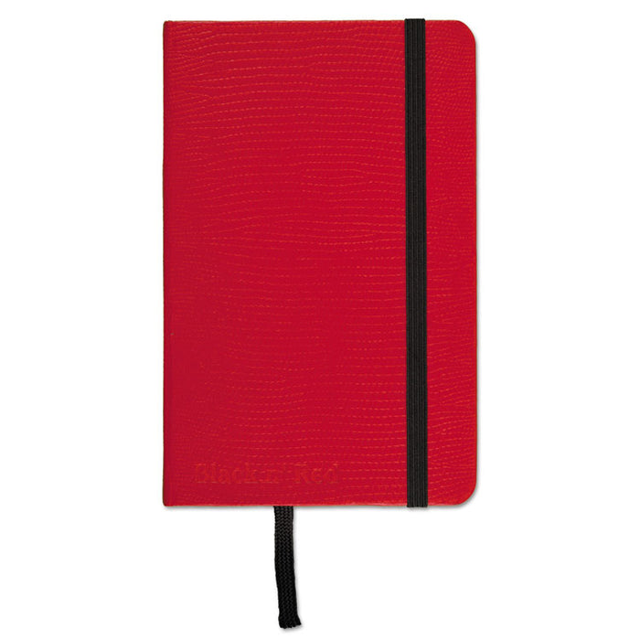 Red Casebound Hardcover Notebook, Wide/Legal Rule, Red Cover, 5.5 x 3.5, 71 Sheets