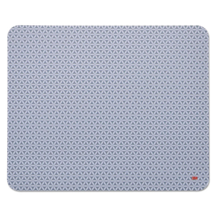 Precise Mouse Pad, Nonskid Repositionable Adhesive Back, 8 1/2 x 7, Gray/Bitmap