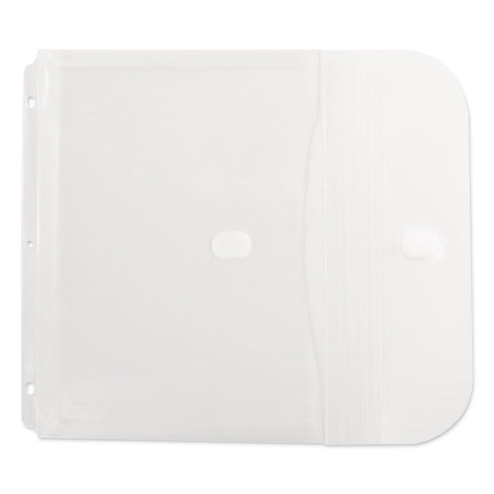 Poly Binder Pockets, 9.25 x 11.5, Clear, 5/Pack