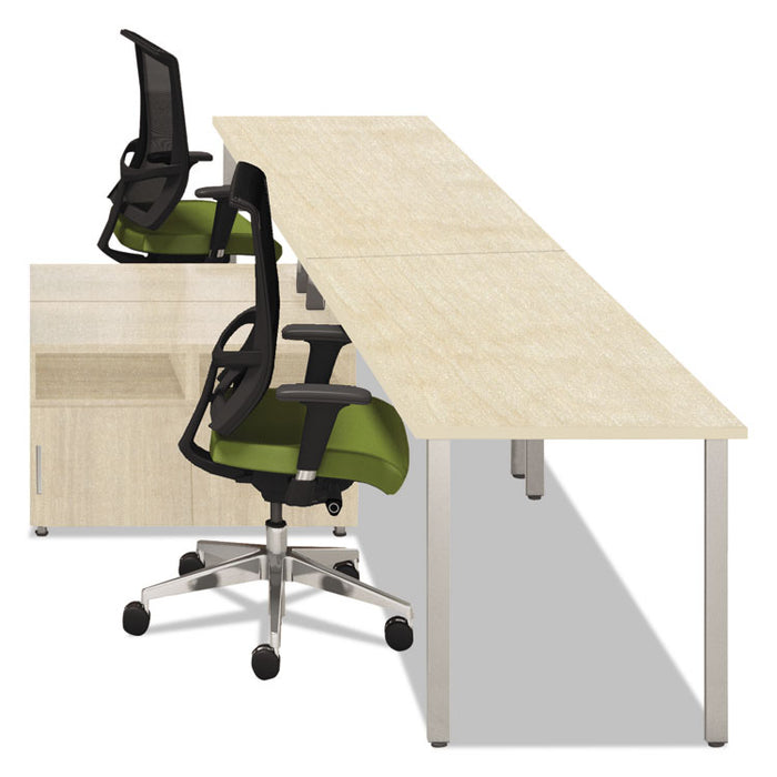 e5 Series Two-Person Workstation, 120w x 73d x 29.5h, Summer Suede