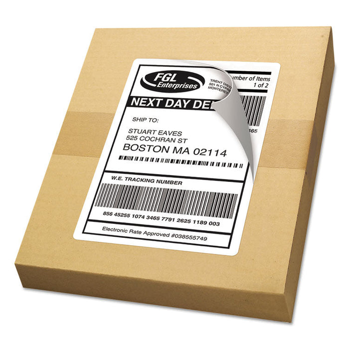 Shipping Labels w/ TrueBlock Technology, Inkjet Printers, 5.5 x 8.5, White, 2/Sheet, 25 Sheets/Pack